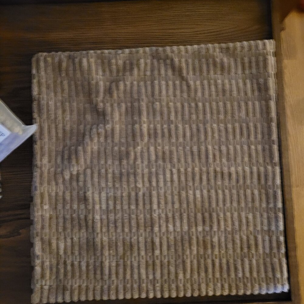 Set of 2 JUSPURBET Stone soft Corduroy Throw Pillow Covers 22 x 22